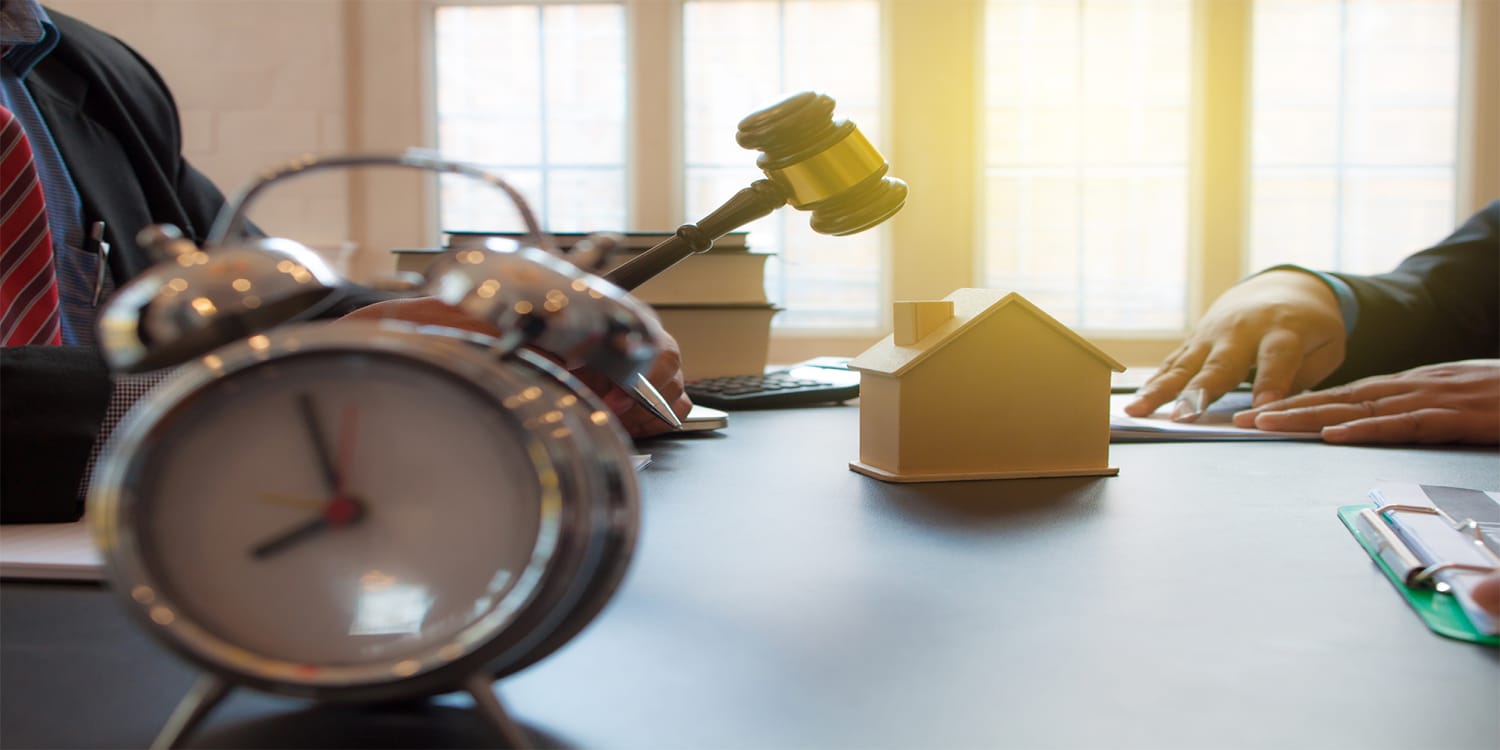 Real estate investor buying foreclosed homes
